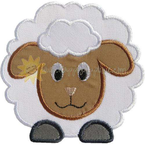 Fluffy Sheep Applique Design