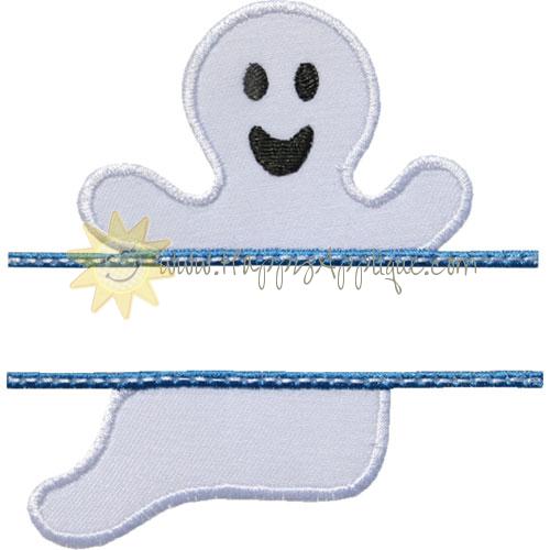 Ghost Name Plate Applique Design