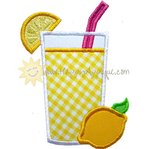 Lemonade With Lemons Applique Design