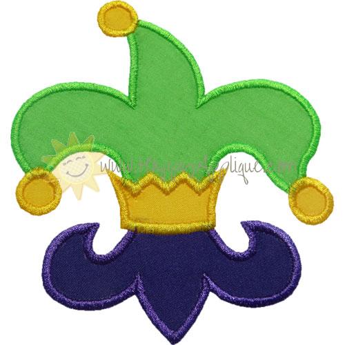 Mardi Gras Fleur De Lis Applique Design