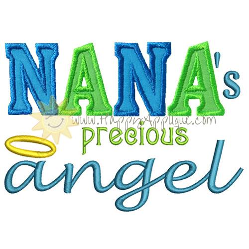 Nanas Angel Applique Design