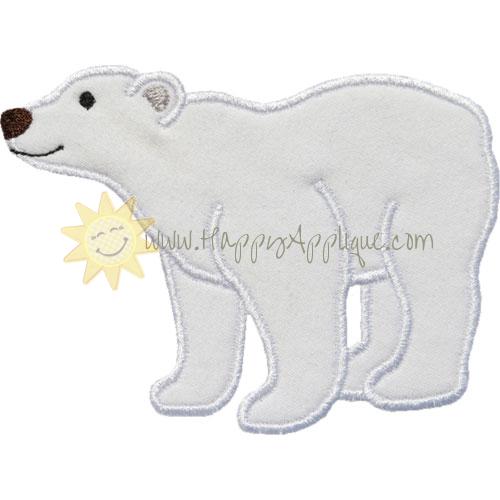 Polar Bear Applique Design