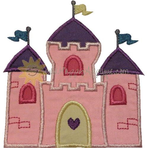 Princess Castle Applique Design