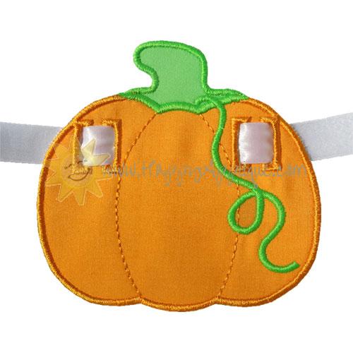 Pumpkin Banner Piece Applique Design