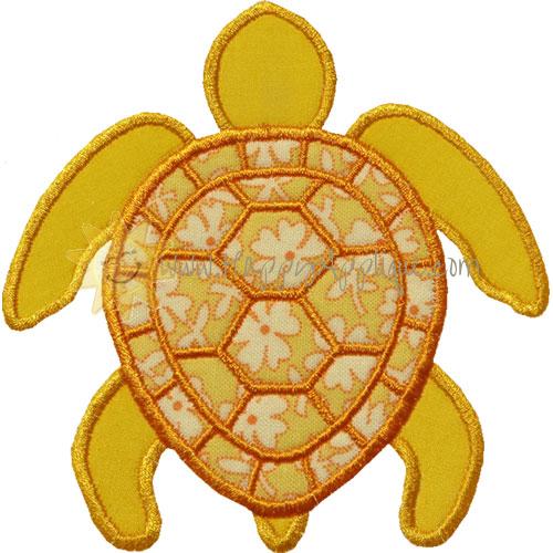 Sea Turtle Applique Design
