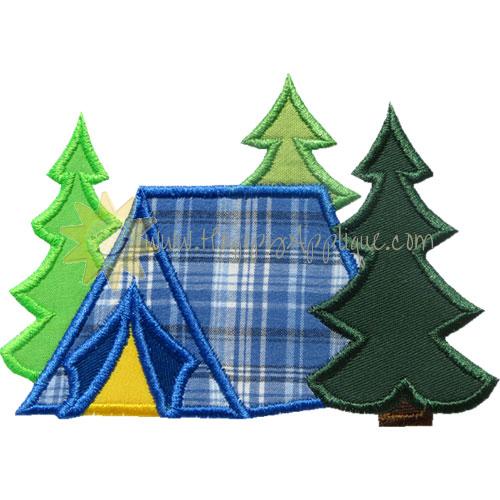 Tent Woods Applique Design