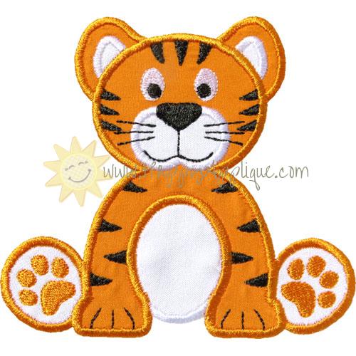 Tiger Cub Applique Design