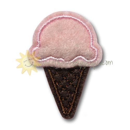 Ice Cream Cone Feltie Applique Design